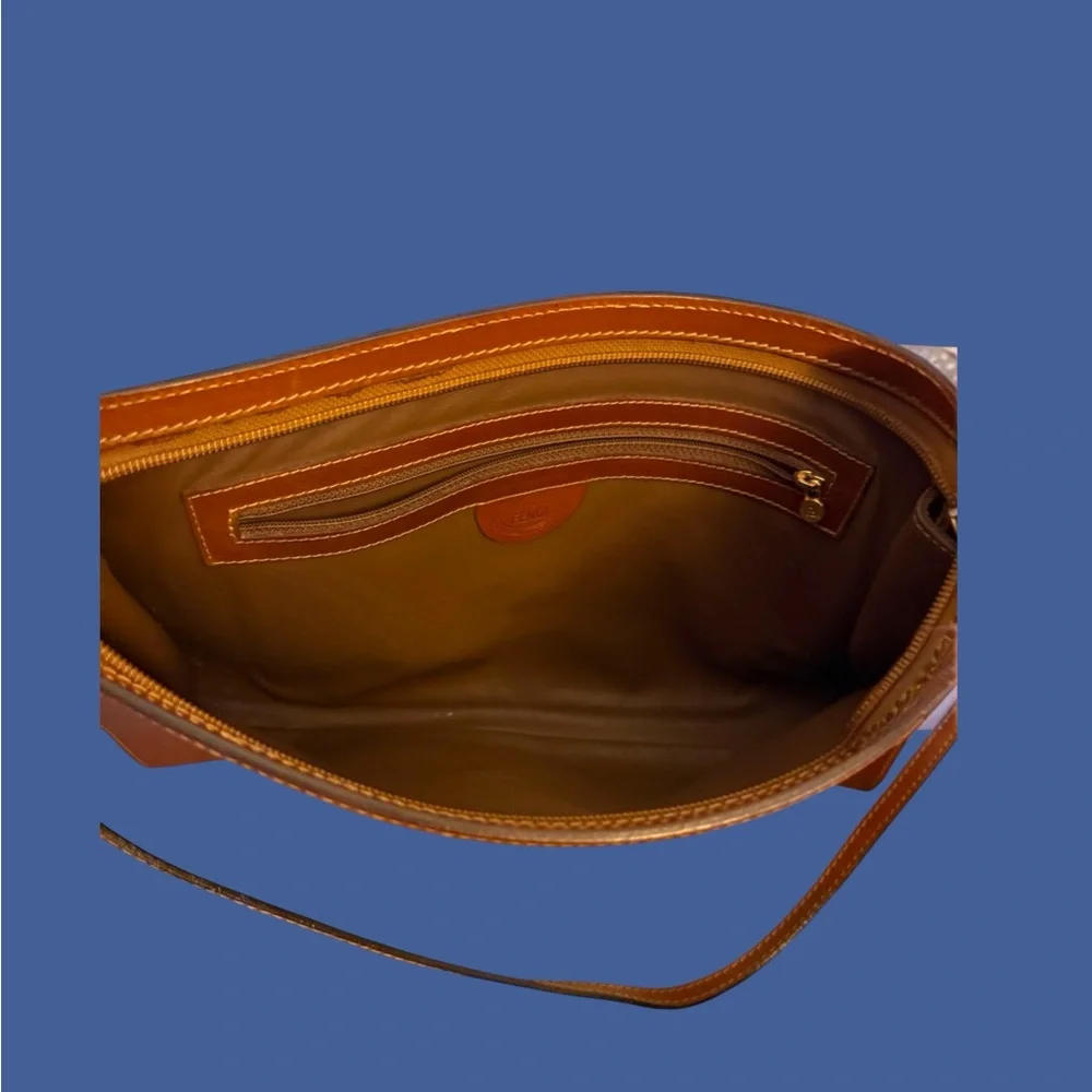 Rare Deadstock Vintage FENDI Janus Collection Leather Crossbody- New w/ Dustbag - Picture 5 of 11